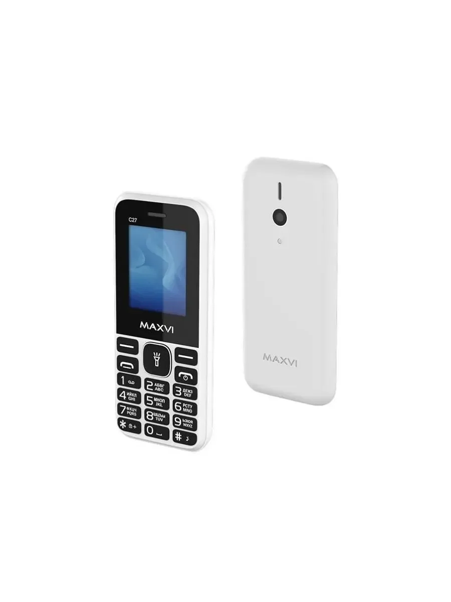 Мобильный телефон Maxvi C27 белый