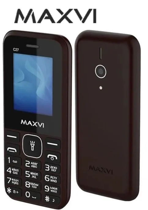 Мобильный телефон Maxvi C27 коричневый