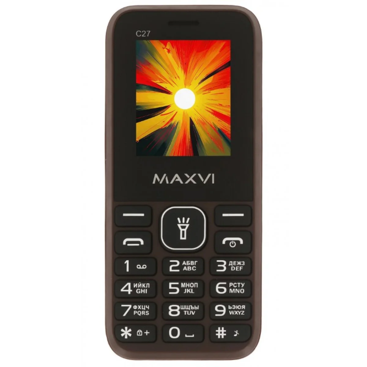 Мобильный телефон Maxvi C27 коричневый