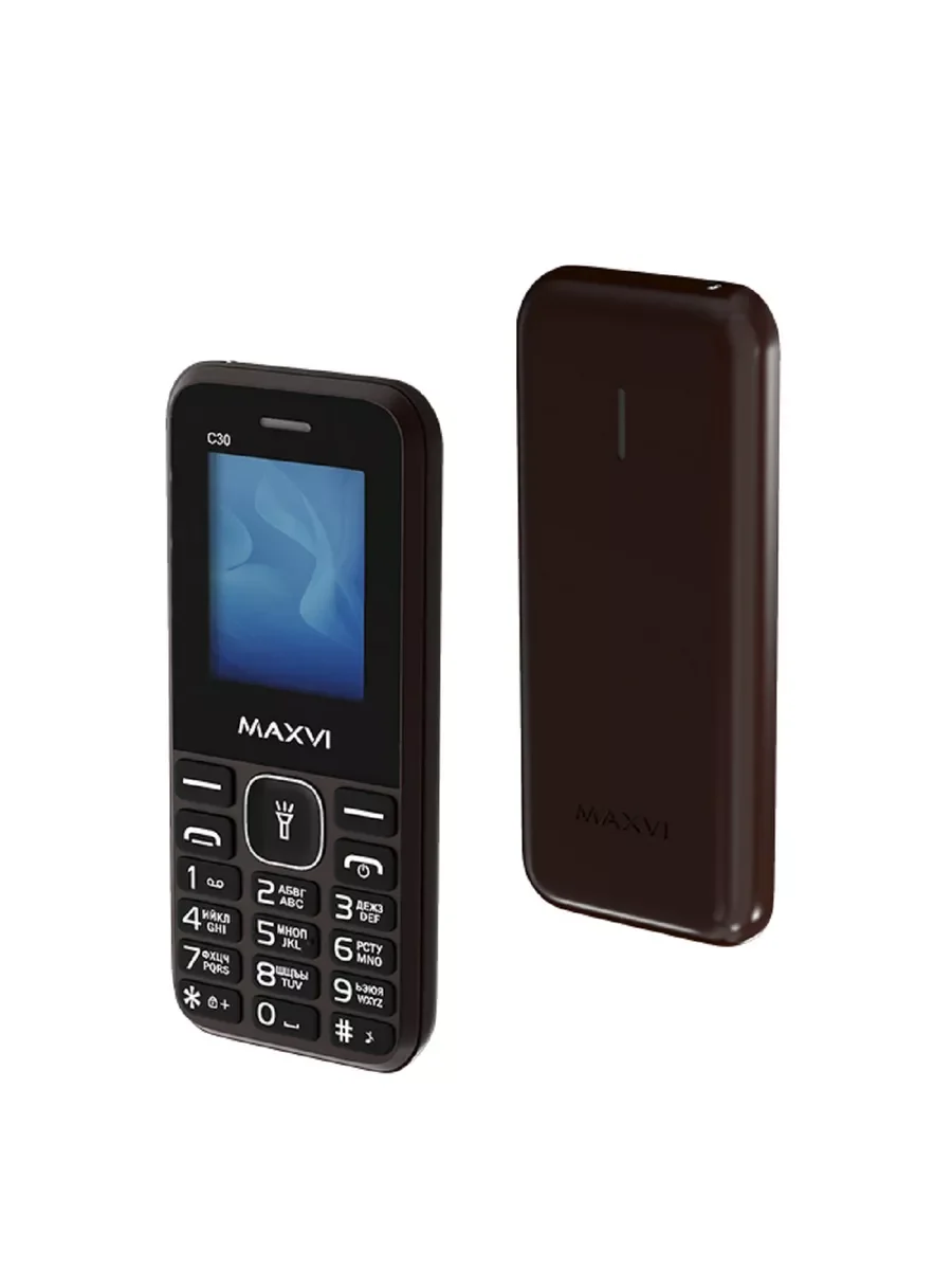 Мобильный телефон Maxvi C30 коричневый