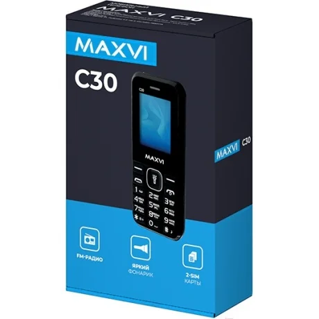Мобильный телефон Maxvi C30 черный