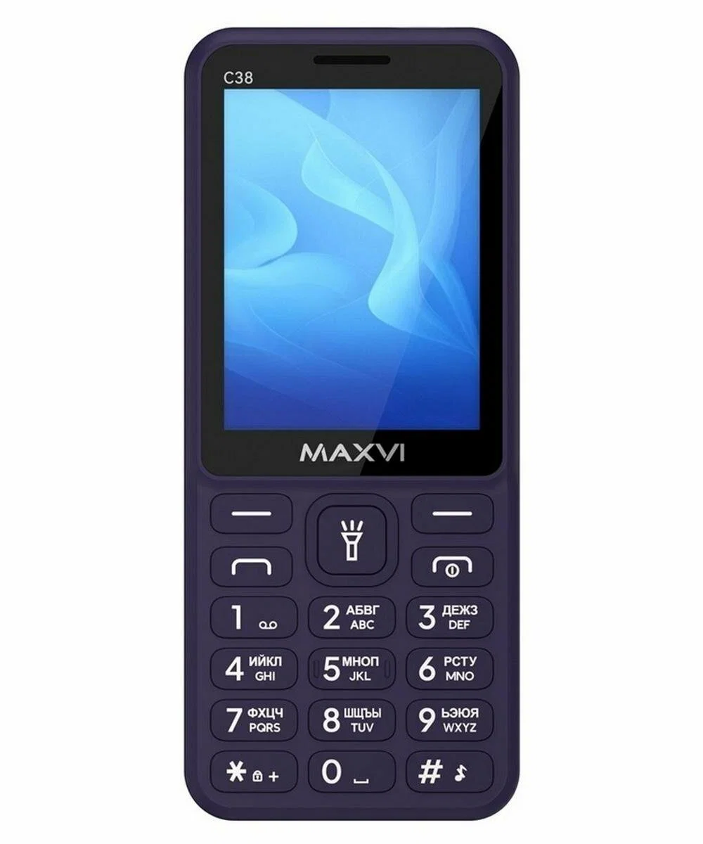 Мобильный телефон Maxvi C38 синий