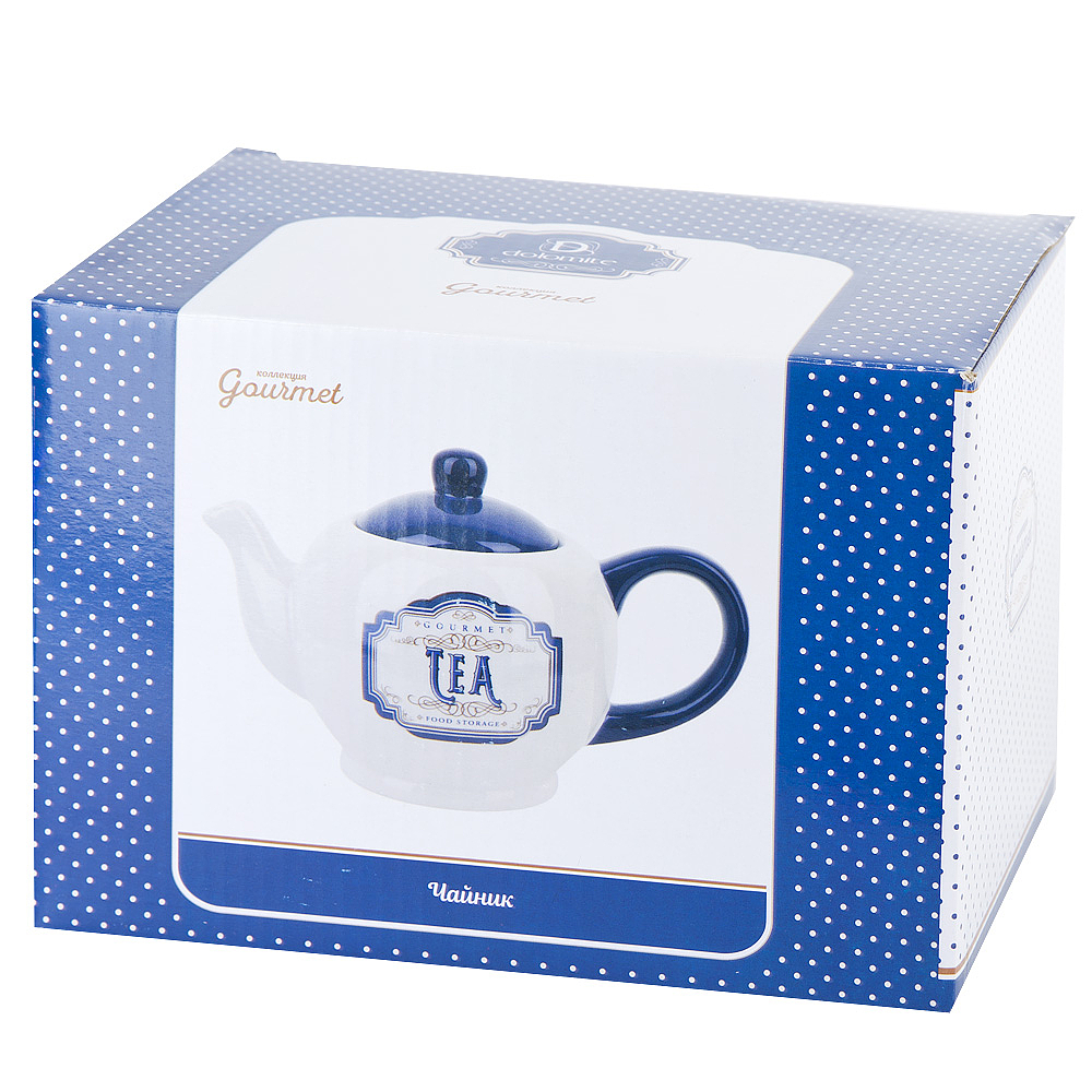 ENS Чайник "Gourmet" 22х12х14,5см v=1000мл (подарочная упаковка)