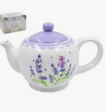Lavenir Чайник "Сиреневый букет" 950 мл, 23,5*13,5*14,6 см HC700-P85 доломит