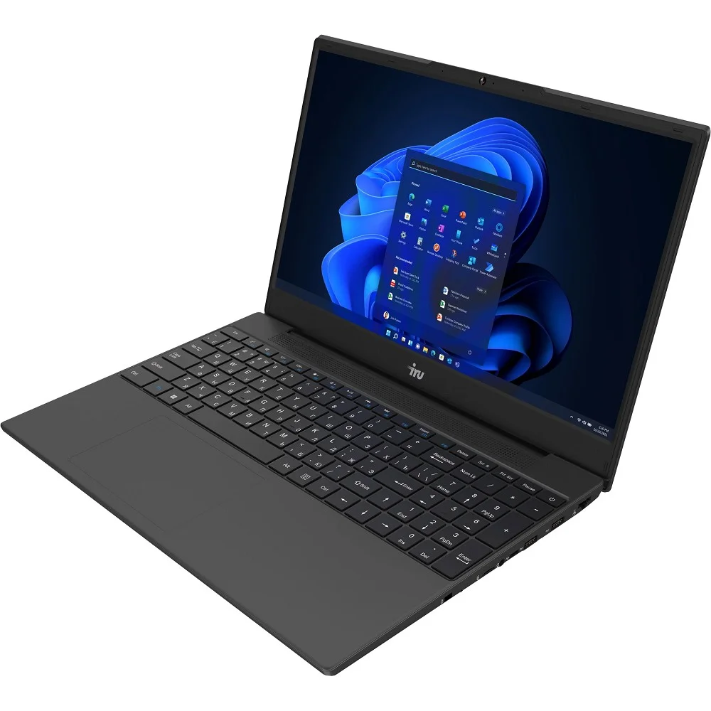 Ноутбук IRU Tactio 15ALG Core i5 1235U 16Gb SSD512Gb Intel Iris Xe graphics 15.6" IPS FHD (1920x1080) Windows 11 Pro 64 black WiFi BT Cam 4500mAh (201