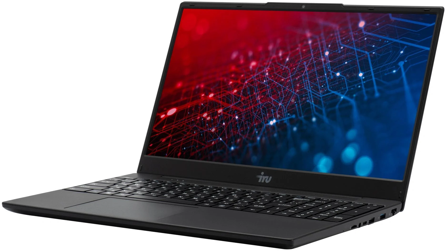 Ноутбук IRU Tactio 15ALG Core i5 1235U 16Gb SSD512Gb Intel Iris Xe graphics 15.6" IPS FHD (1920x1080) Windows 11 Pro 64 black WiFi BT Cam 4500mAh (201