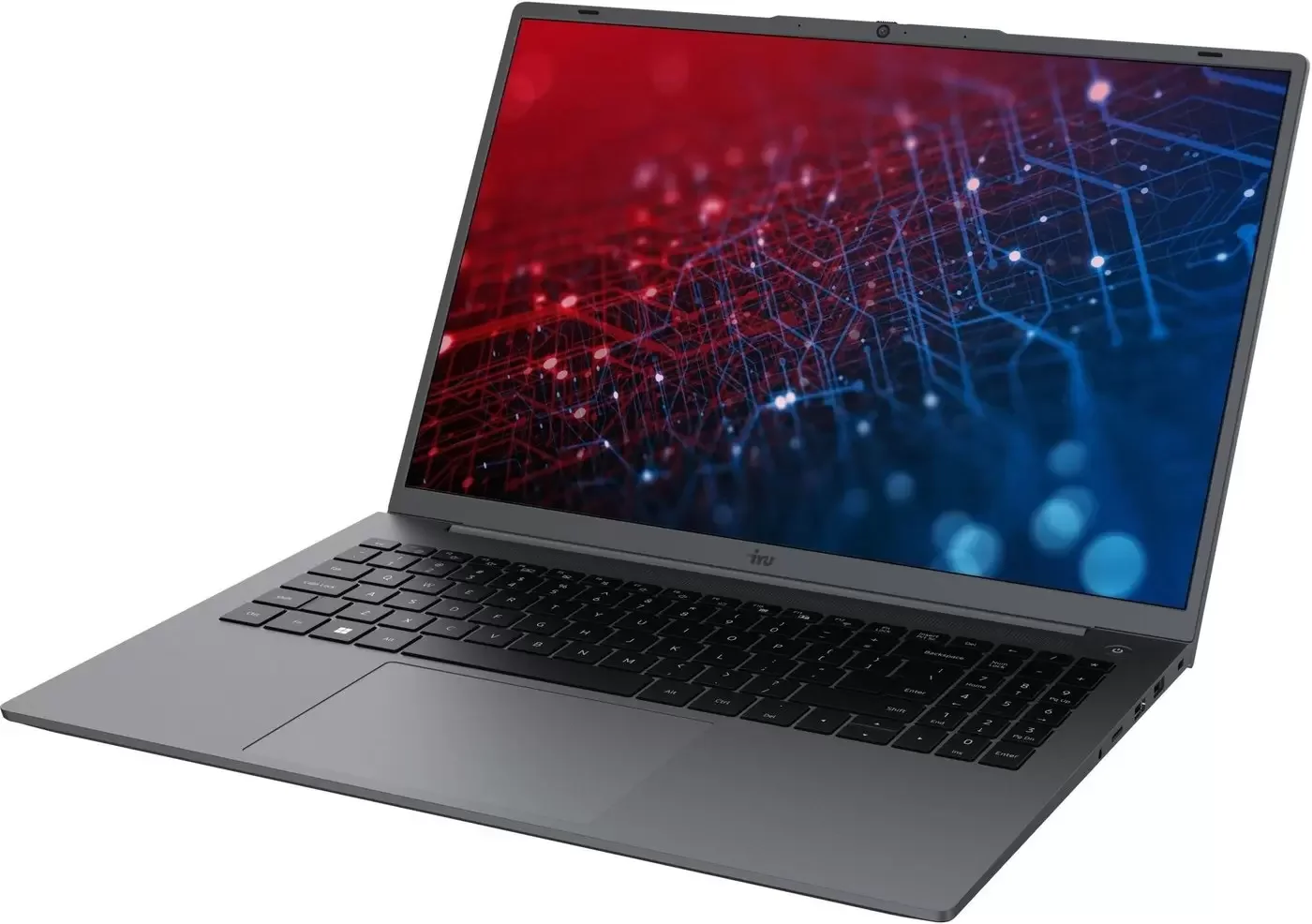 Ноутбук IRU Tactio 16ALB Core i5 1235U 16Gb SSD512Gb Intel UHD Graphics 16" IPS FHD (1920x1200) Windows 11 Pro grey WiFi BT Cam 4830mAh (2110204)