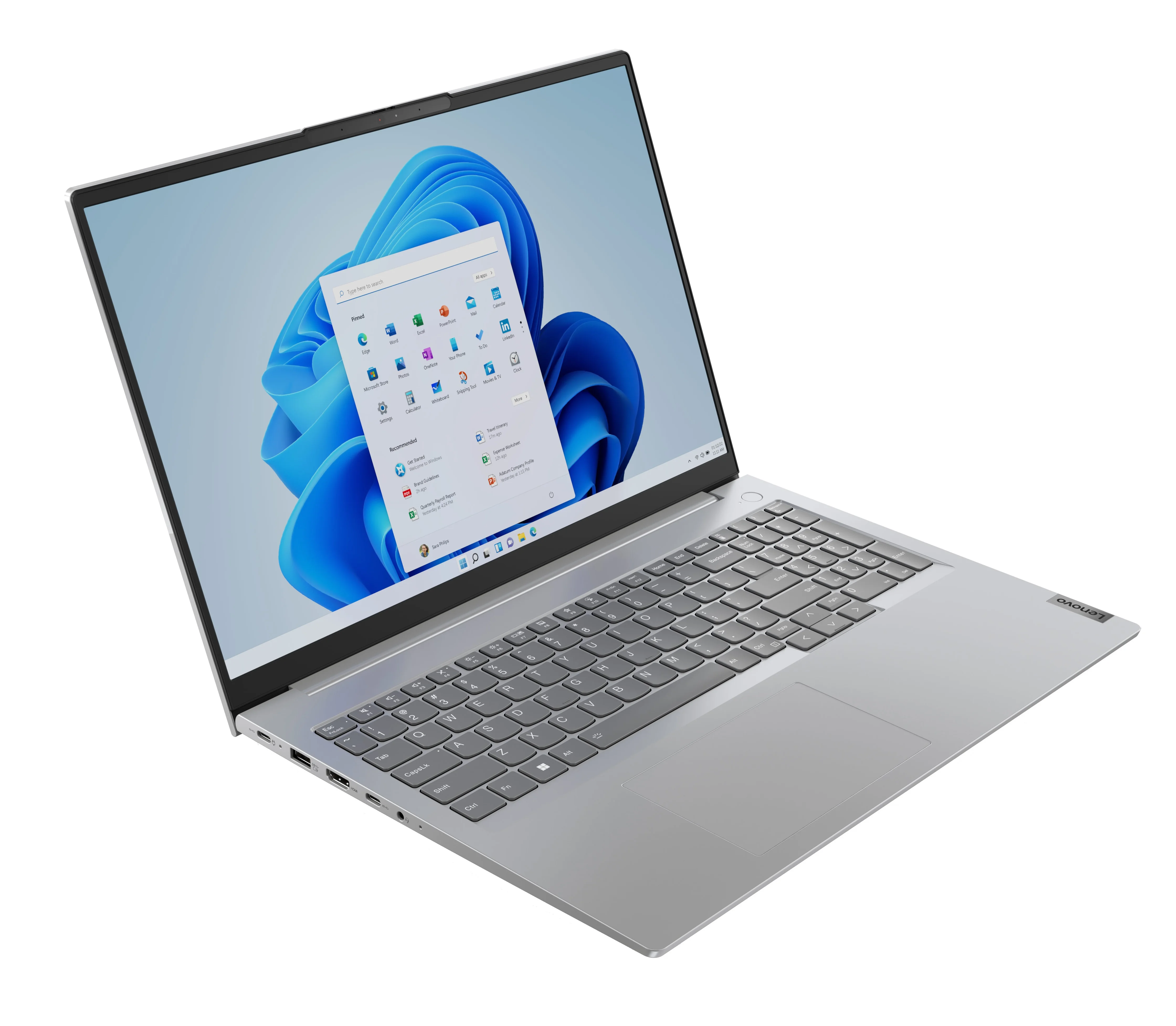 Ноутбук Lenovo Thinkbook 16 G8 IRL Core 5 210H 16Gb SSD512Gb Intel Graphics 16" IPS Touch WUXGA (1920x1200) Windows 11 Pro grey WiFi BT Cam (21SH0003U