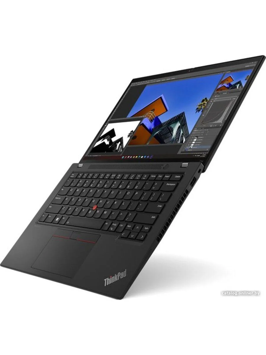 Ноутбук Lenovo ThinkPad T14 G4 Core i5 1335U 16Gb SSD1Tb Intel Iris Xe graphics 14" IPS WUXGA (1920x1200) Windows 11 Pro 64 black WiFi BT Cam (21HESGC
