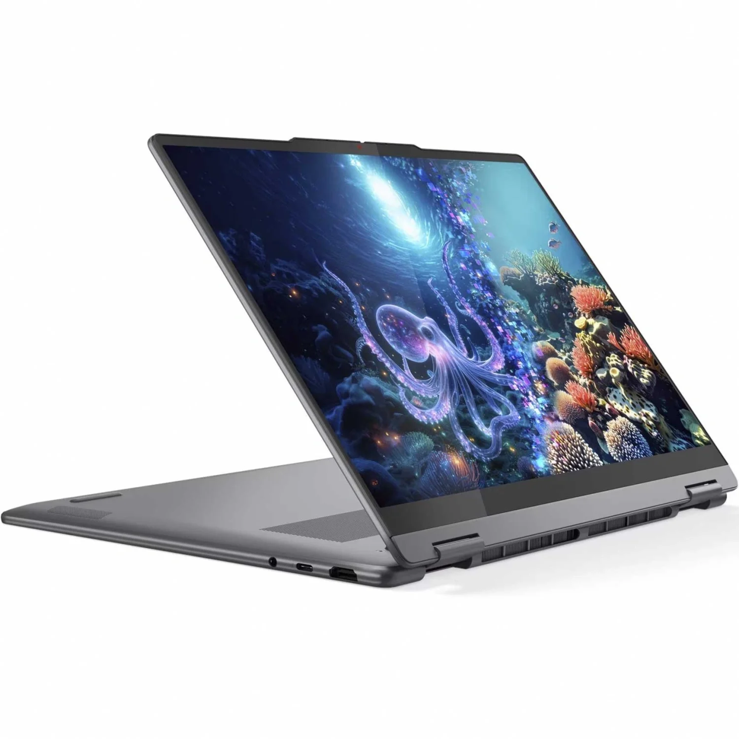 Ноутбук Lenovo Yoga 7 14ILL10 Core Ultra 5 226V 16Gb SSD512Gb Intel Arc 130V 14" OLED Touch WUXGA (1920x1200) без ОС grey WiFi BT Cam (83JQ003GRK)