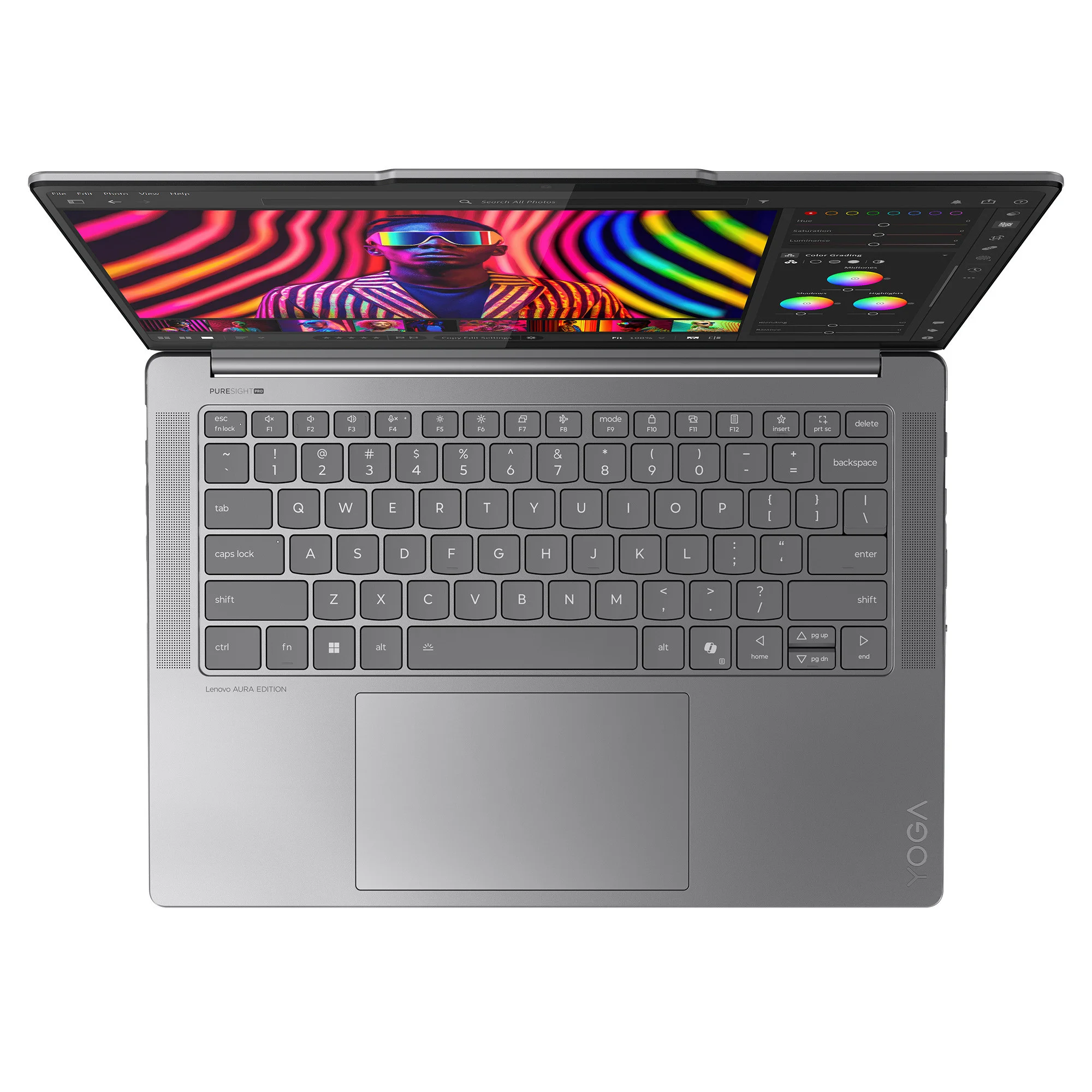 Ноутбук Lenovo Yoga Pro 7 14IAH10 Core Ultra 9 285H 32Gb SSD1Tb Intel Arc 140T 14.5" OLED Touch 3K (3000x1876) Windows 11 Home grey WiFi BT Cam (83KF0