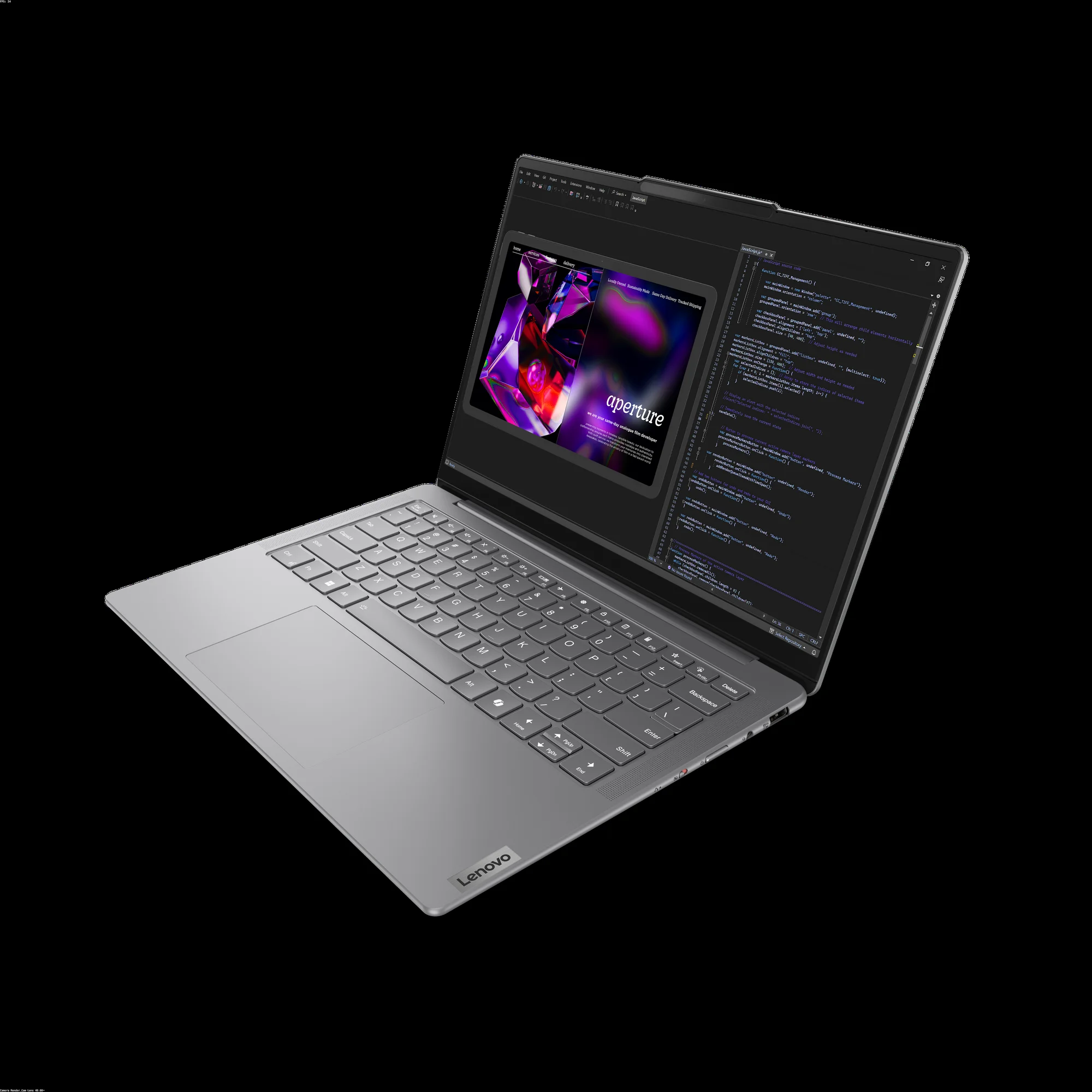 Ноутбук Lenovo Yoga Slim 7 14IMH9 Core Ultra 5 125H 16Gb SSD512Gb Intel Arc 14" OLED WUXGA (1920x1200) без ОС grey WiFi BT Cam (83CV00EARK)