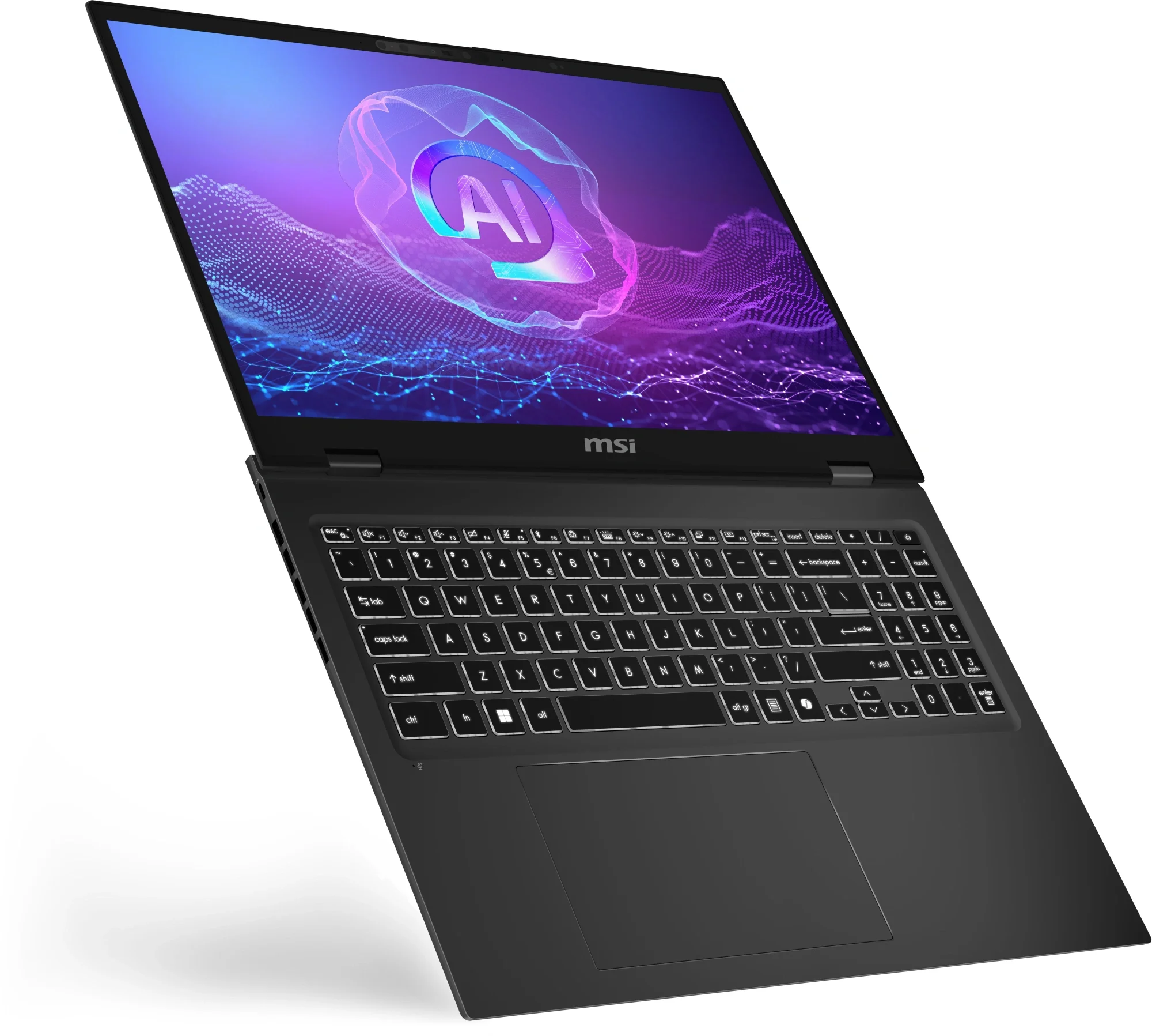 Ноутбук MSI Prestige 16 AI+ C3MG-030RU Core Ultra 7 355 32Gb SSD1Tb Intel Graphics 16" OLED 2.8K (2880x1800) Windows 11 Pro grey WiFi BT Cam (9S7-2622
