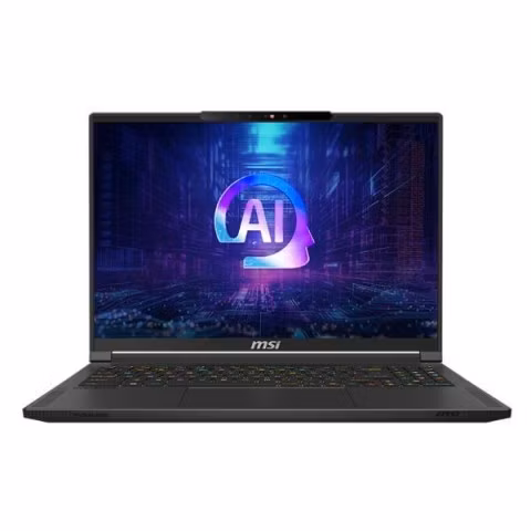 Ноутбук MSI Stealth A16 AI+ A3XWHG-232XRU Ryzen AI 9 HX 370 32Gb SSD2Tb NVIDIA GeForce RTX5070Ti 12Gb 16" OLED QHD+ (2560x1600) FreeDOS black WiFi BT