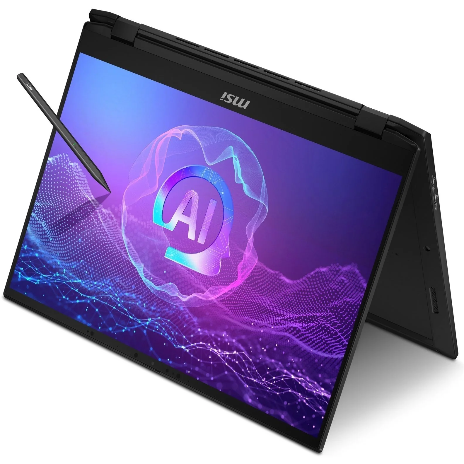 Ноутбук MSI Summit A16 AI+ A3HMTG-084RU Ryzen AI 9 365 32Gb SSD2Tb AMD Radeon 880M 16" IPS Touch QHD+ (2560x1600) Windows 11 Home black WiFi BT Cam (9