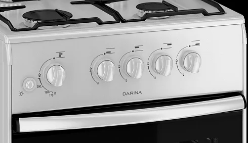 Плита Газовая Darina 1A GM341 005 W белый (без крышки) реш.сталь