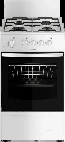 Плита Газовая Darina 1A GM341 005 W белый (без крышки) реш.сталь