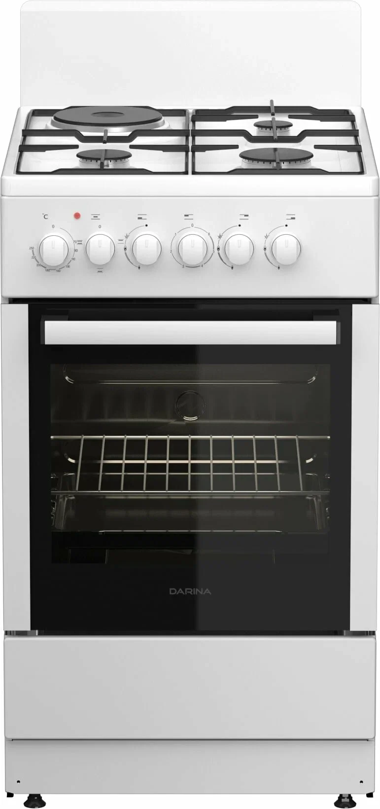 Плита Газовая Darina 1A GM341 005 W белый (без крышки) реш.сталь