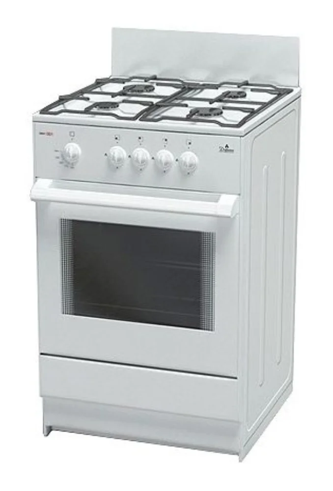 Плита Газовая Darina S GM 441 001 W белый/черный (без крышки) реш.сталь