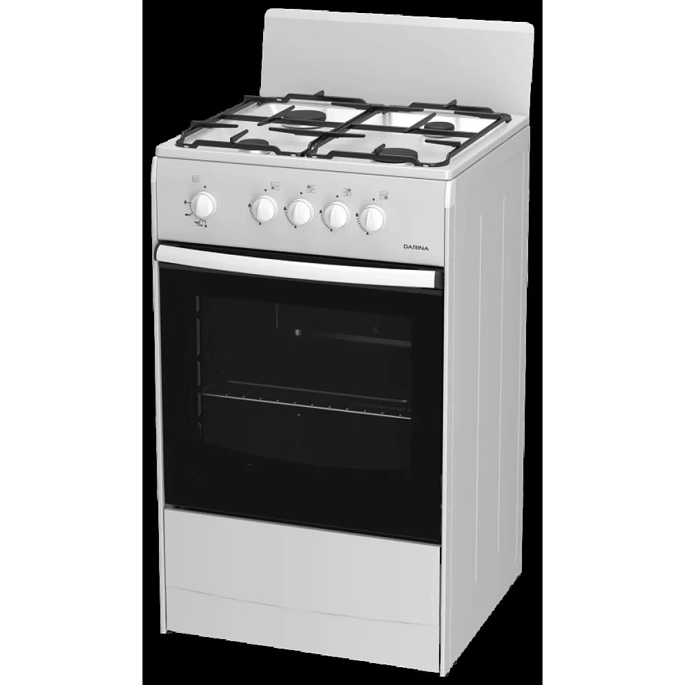 Плита Газовая Darina S GM 441 001 W белый/черный (без крышки) реш.сталь
