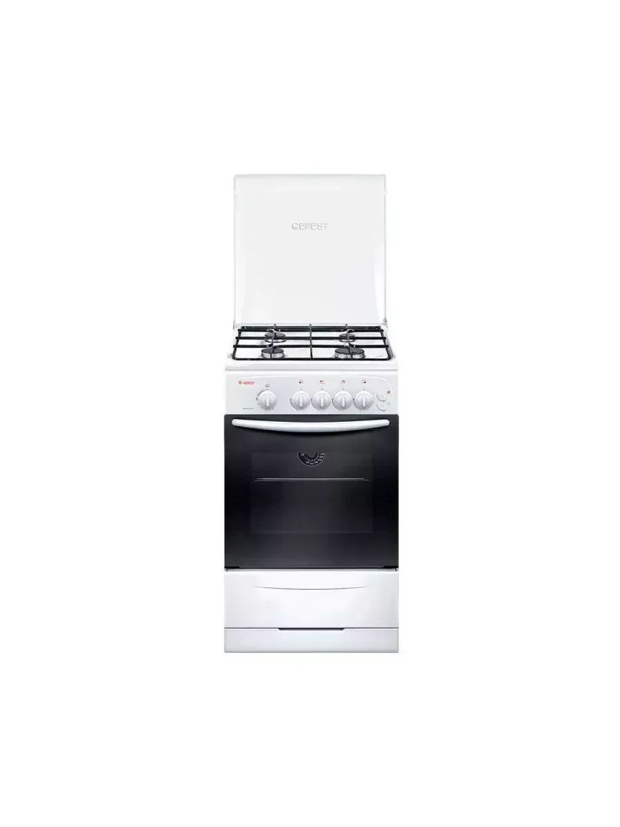 Плита Газовая Gefest ПГ 3200-06 К33 белый (металлическая крышка) реш.сталь