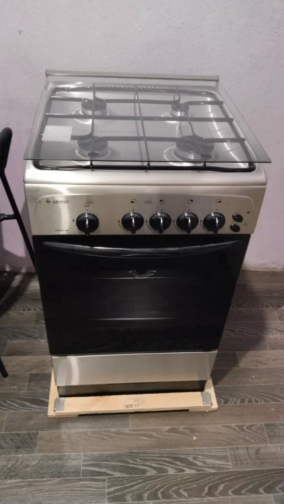 Плита Газовая Gefest ПГ 3200-06 К62 нержавеющая сталь (стеклянная крышка) реш.сталь