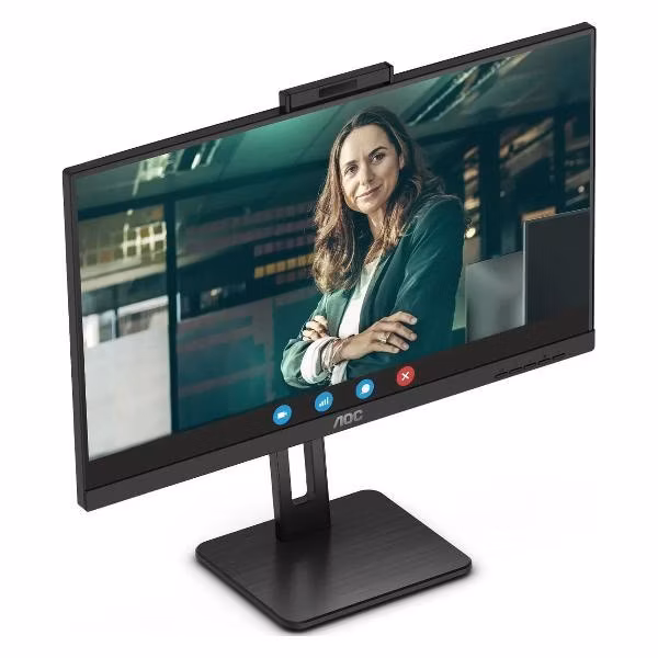 Монитор AOC 27" Q27P3QW, 16:9, IPS, QHD, 4ms, 350cd, 75Hz, HDMI, DP, USB, SPK, CAM, HAS