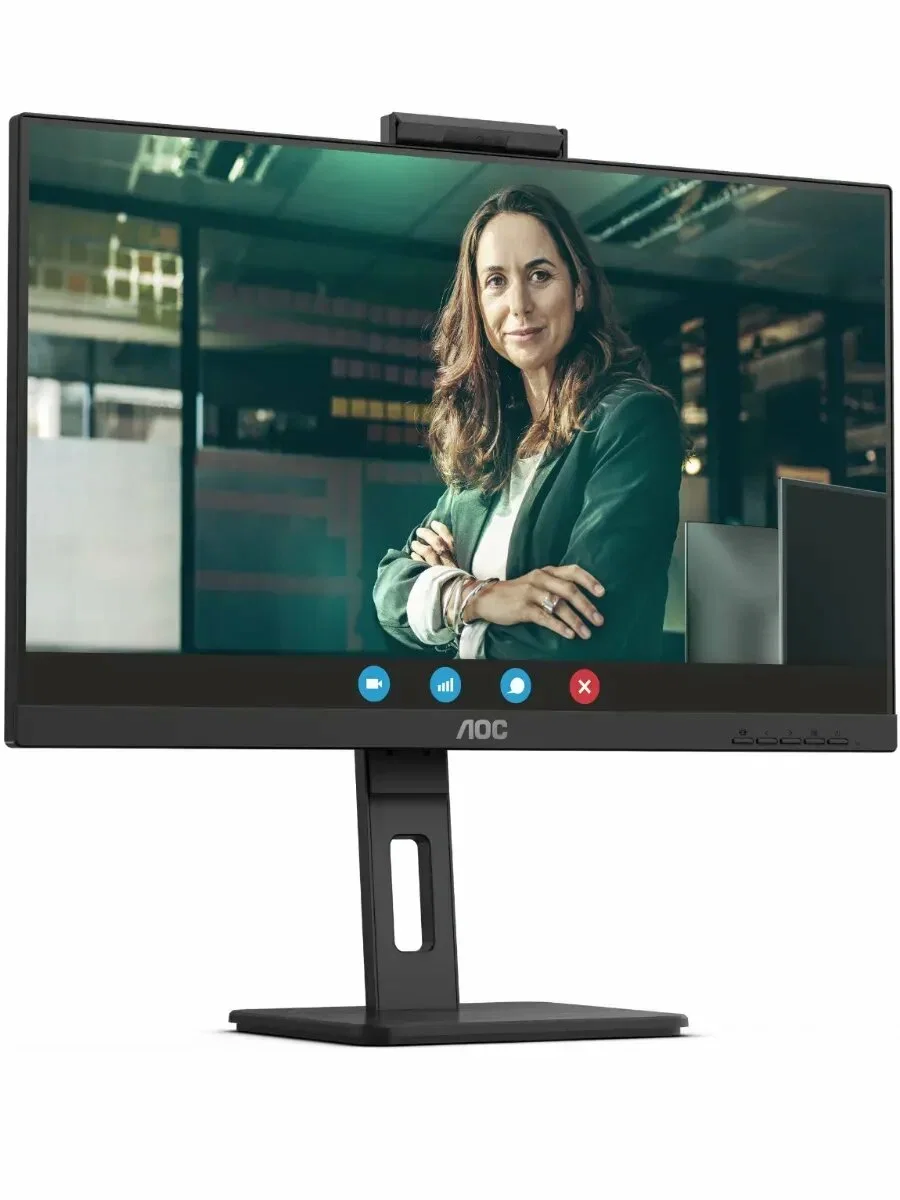 Монитор AOC 27" Q27P3QW, 16:9, IPS, QHD, 4ms, 350cd, 75Hz, HDMI, DP, USB, SPK, CAM, HAS