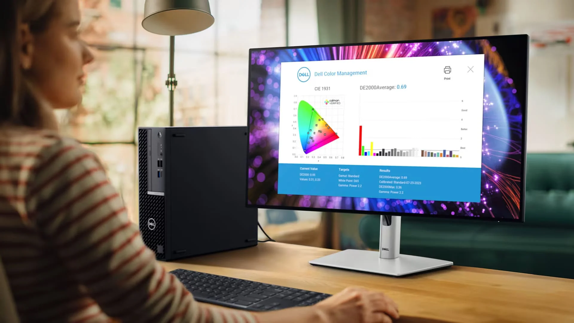 Монитор Dell 27" U2724DE, 16:9, IPS, QHD, 5ms, 350cd, 120Hz, HDMI, DP, DP OUT, USB, USB-C, Thunderbolt, LAN, HAS