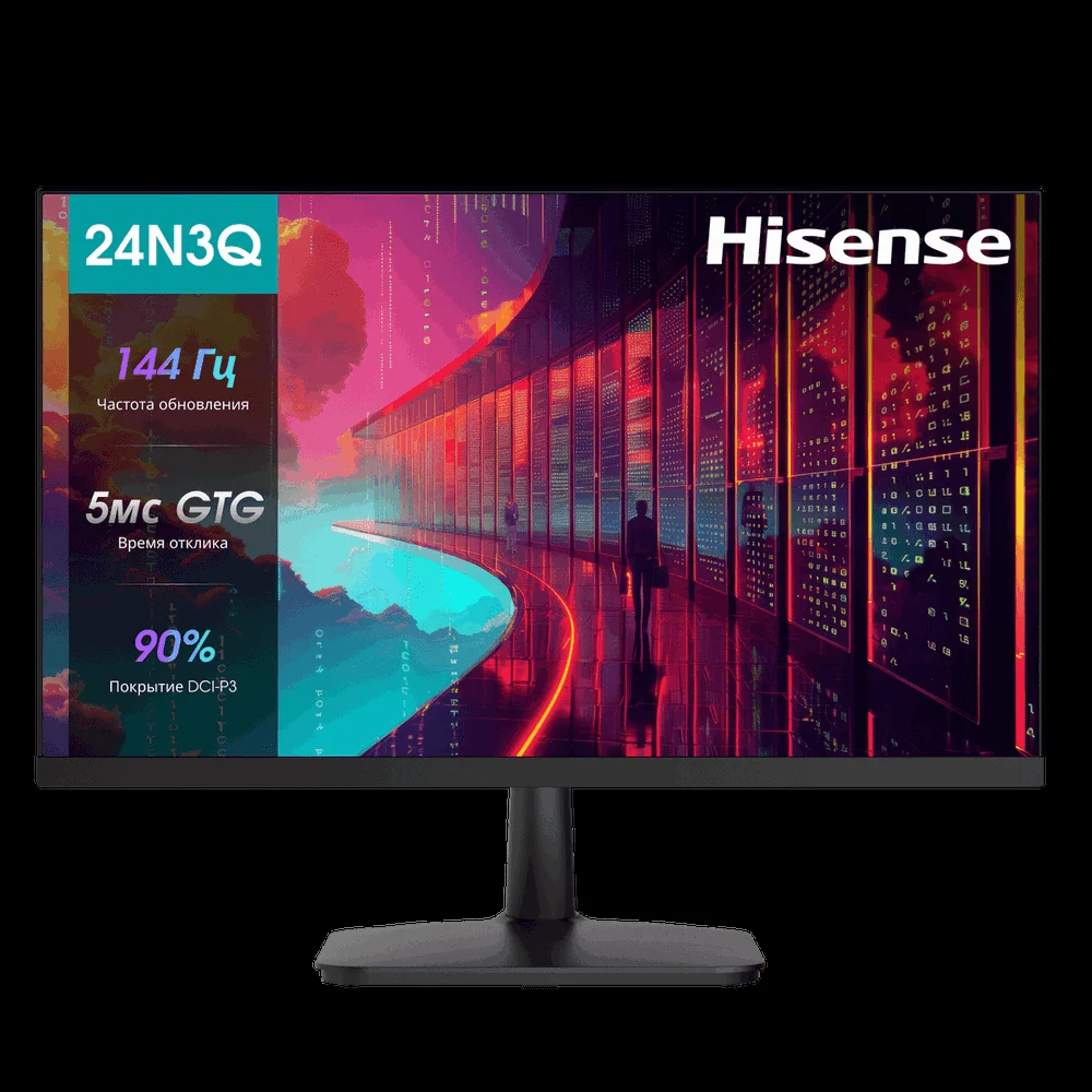 Монитор Hisense 27" 27N3Q, Full HD, 1920x1080, 16:9, IPS, 5ms, 250cd, 144Hz, HDMI, VGA