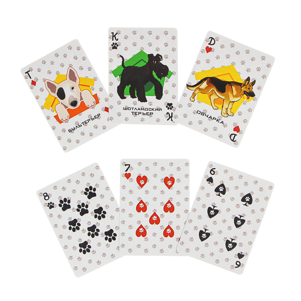 VETTA LADECOR Карты игральные пластиковые, 6,3х8,8см, 36 шт, 3 дизайна (538-080, 538-079, 538-081) — фото 5