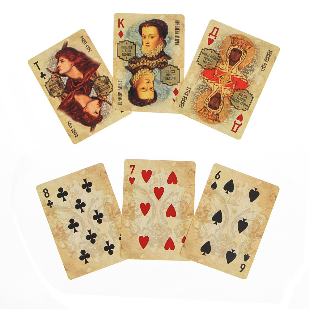 VETTA LADECOR Карты игральные пластиковые, 6,3х8,8см, 36 шт, 3 дизайна (538-080, 538-079, 538-081) — фото 7