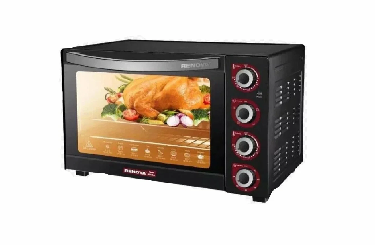 Печь RENOVA MO-60GFRLTB1 (60л 2200вт 5 режимов КОНВЕКЦИЯ вертель 70 – 250с) гриль
