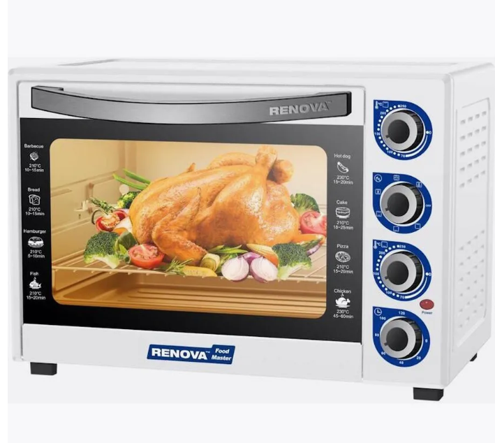 Печь RENOVA MO-60GFRLTW1 ( 60л 2200 Вт 5 режимов от 70 до 250 ℃ Конвекция. вертель) вертел