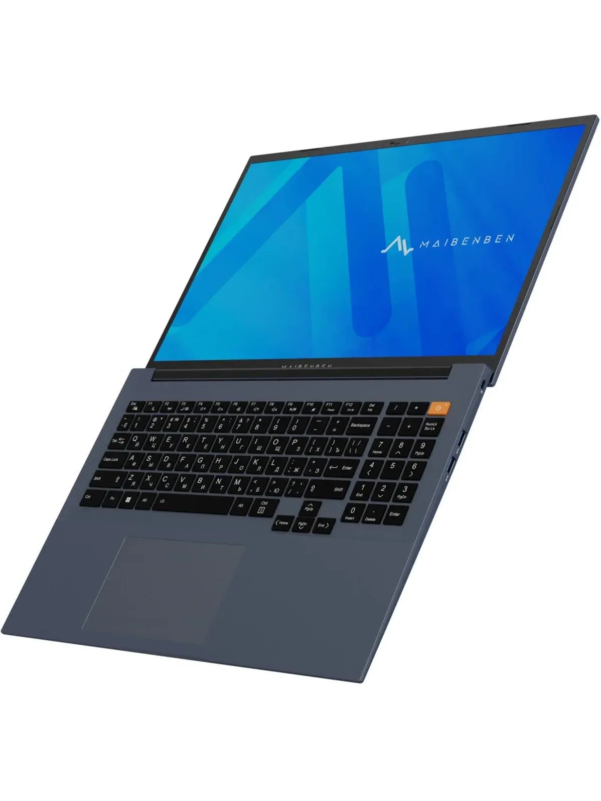 Ноутбук Maibenben M16C-R745UM 16" WUXGA IPS, AMD R7-7445HS, 16Gb, 512Gb SSD, Linux, синий