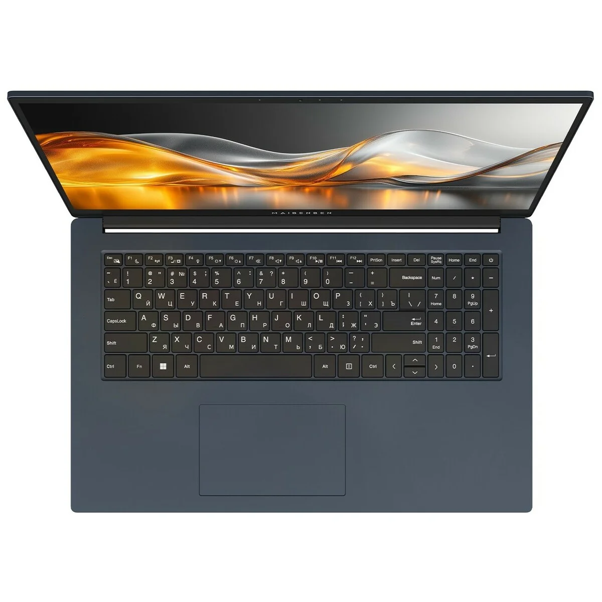Ноутбук Maibenben M17A-R574UM 17.3" FHD IPS 144Hz, AMD R5-7430U,16Gb,256Gb + 256Gb SSD,Linux, синий