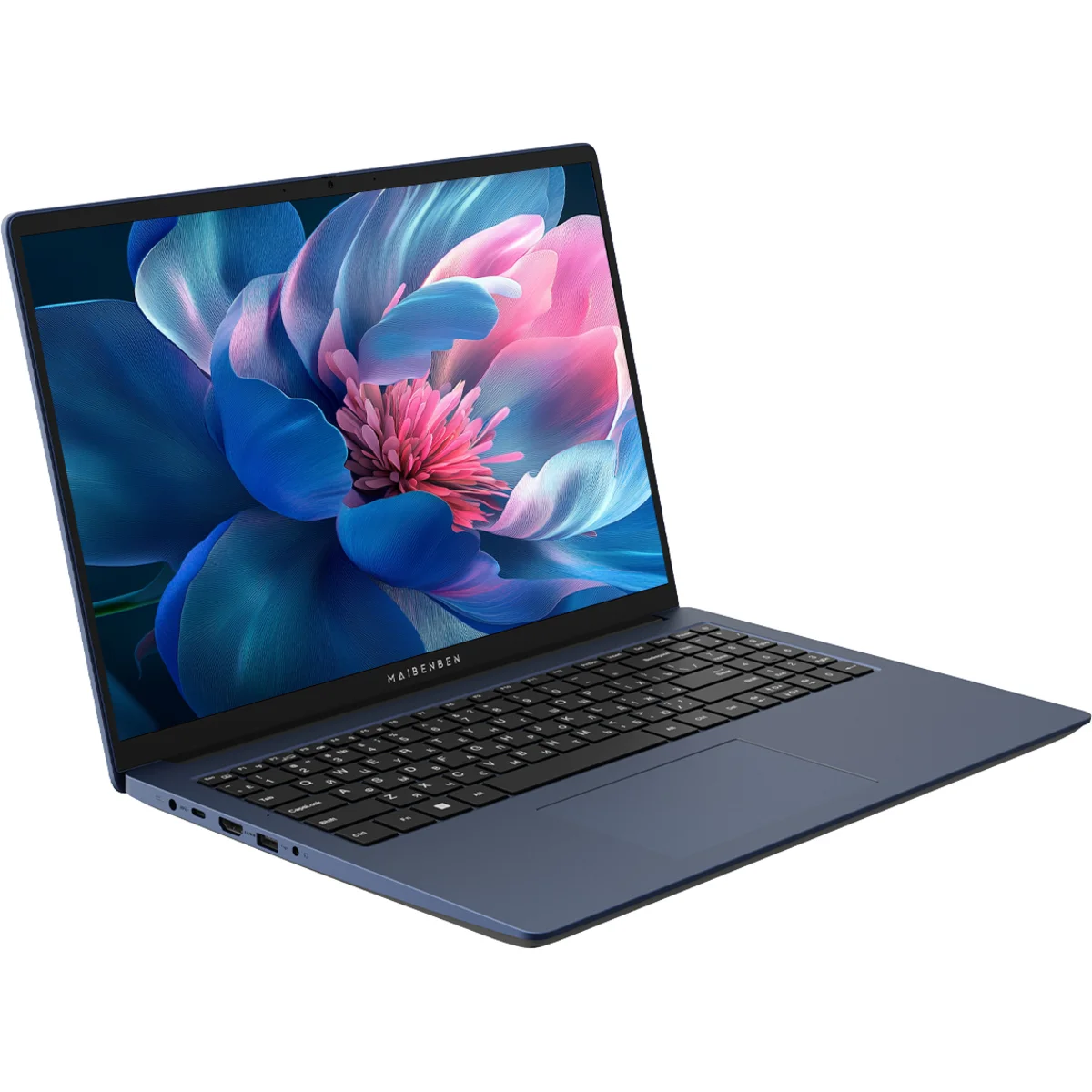 Ноутбук Maibenben M645 16" WUXGA IPS, AMD R5-4600H, 8Gb, 256Gb + 256Gb SSD, Linux, синий