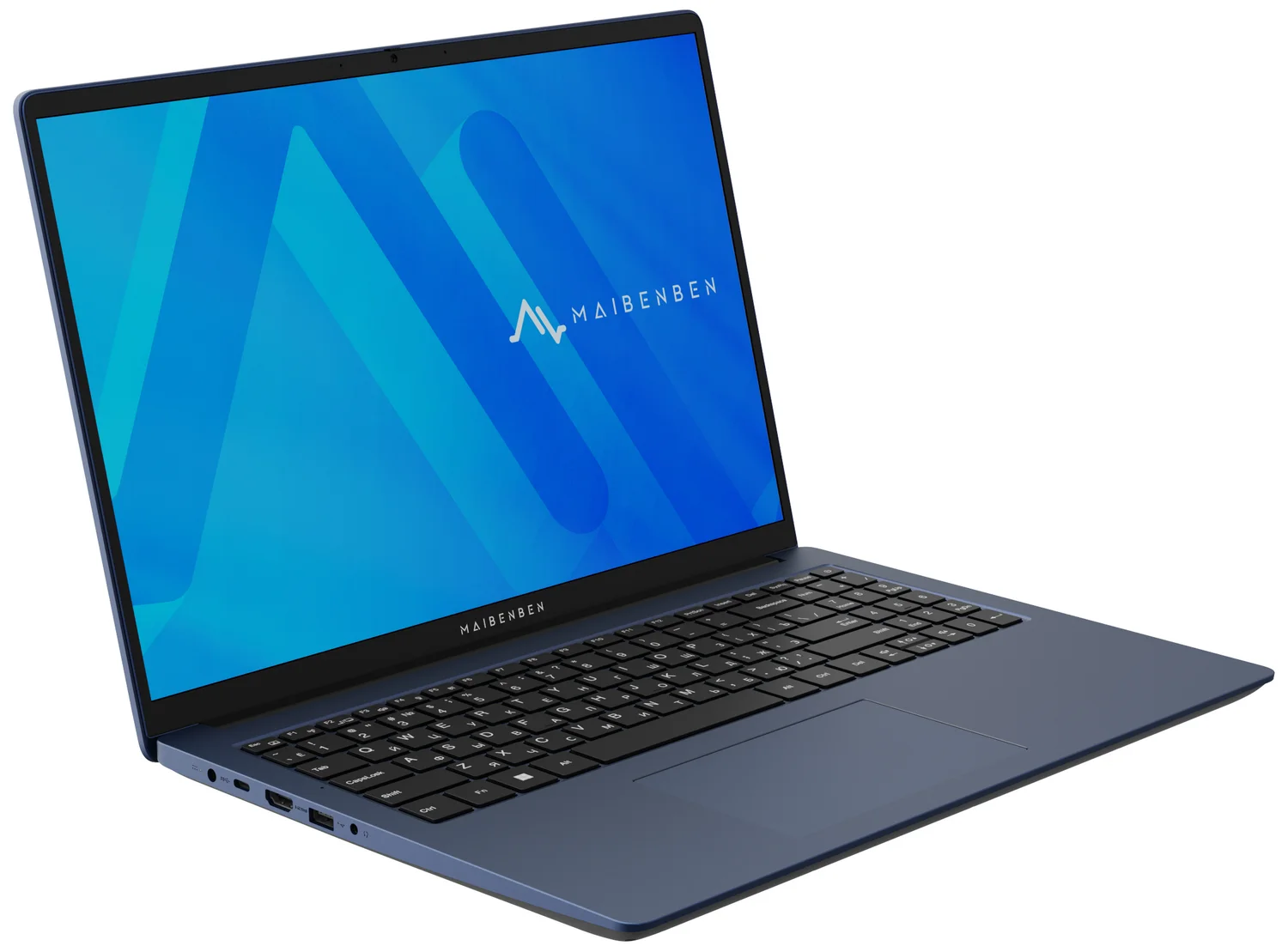 Ноутбук Maibenben M645 16" WUXGA IPS, AMD R5-4600H, 8Gb, 256Gb + 256Gb SSD, Linux, синий