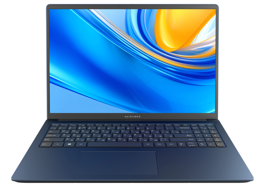 Ноутбук Maibenben M647 16" WUXGA IPS, AMD R7-4800H, 8Gb, 256Gb + 256Gb SSD, Linux, синий