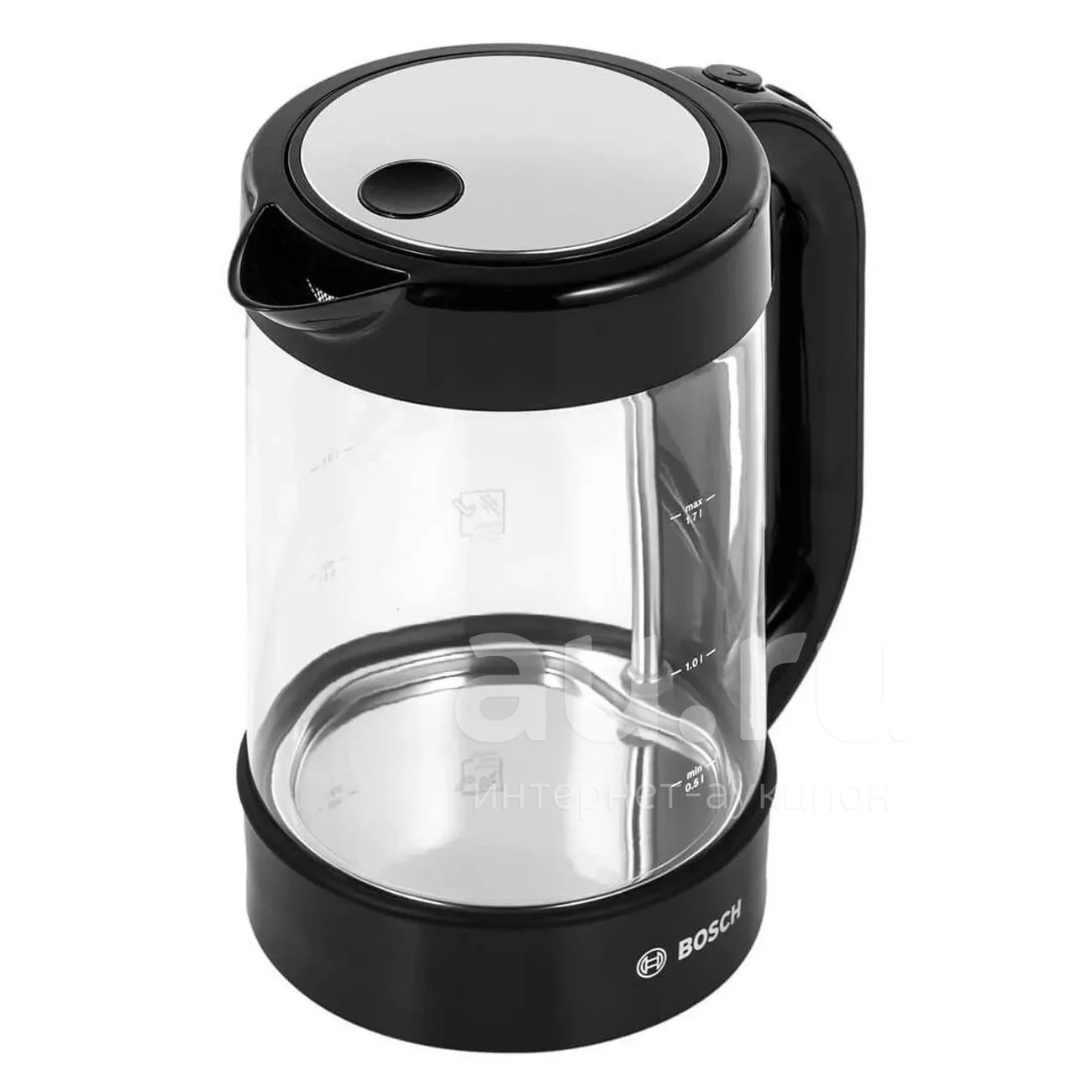 Эл,чайник Bosch TWK70B03, black  1.7 л, 2400 Вт