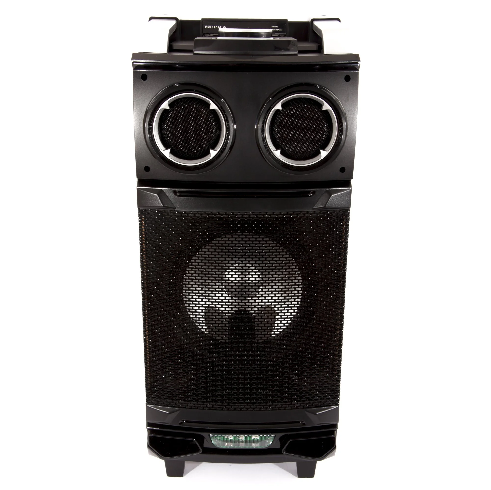 Мидисистемы SUPRA SMB-880, 140 Вт, аккум.4,5 Ач Подсветка Bluetooth, 10м USB SD 80x36x36