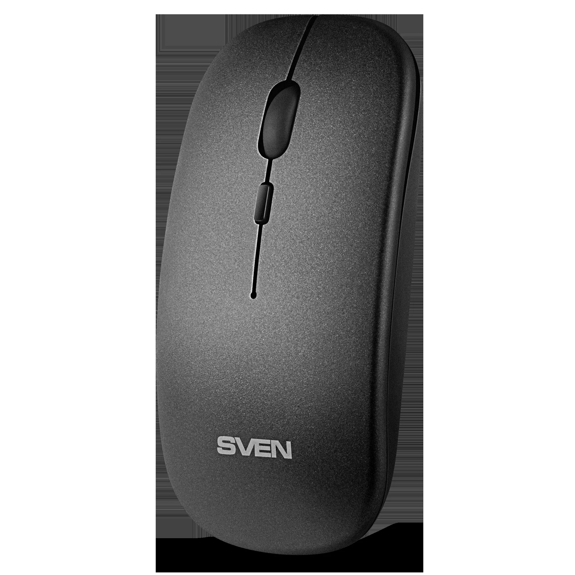 SVEN Мышь беспроводная RX-565SW тёмно-серая (2.4GHz, бесшумн. кл., АКБ, 3+1кл. 800-1600DPI, блист.)