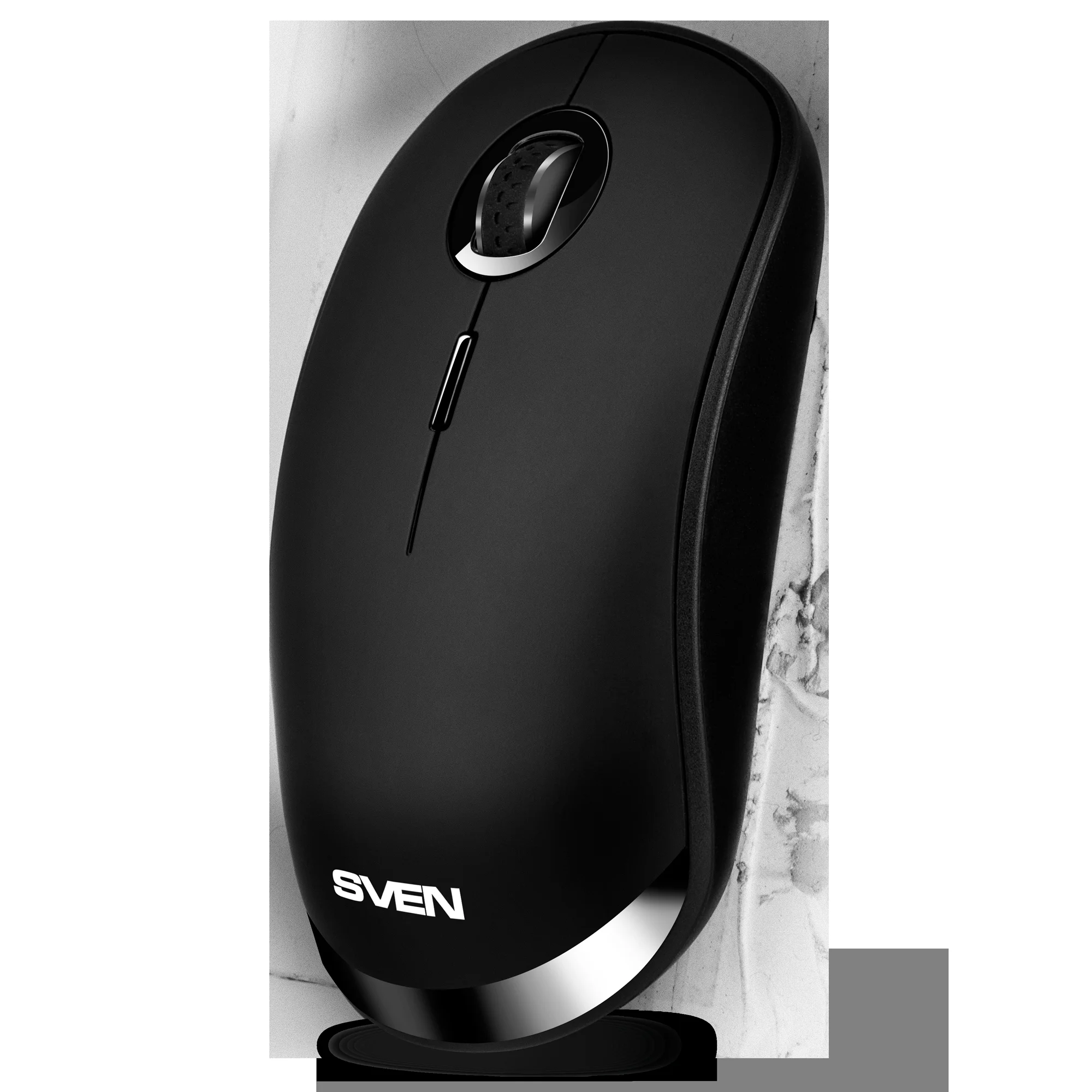 SVEN Мышь беспроводная RX-570SW чрн. (2.4GHz, BT, бесш. кл., АКБ,  3+1кл., ST, 800-1600DPI, блист.)  1