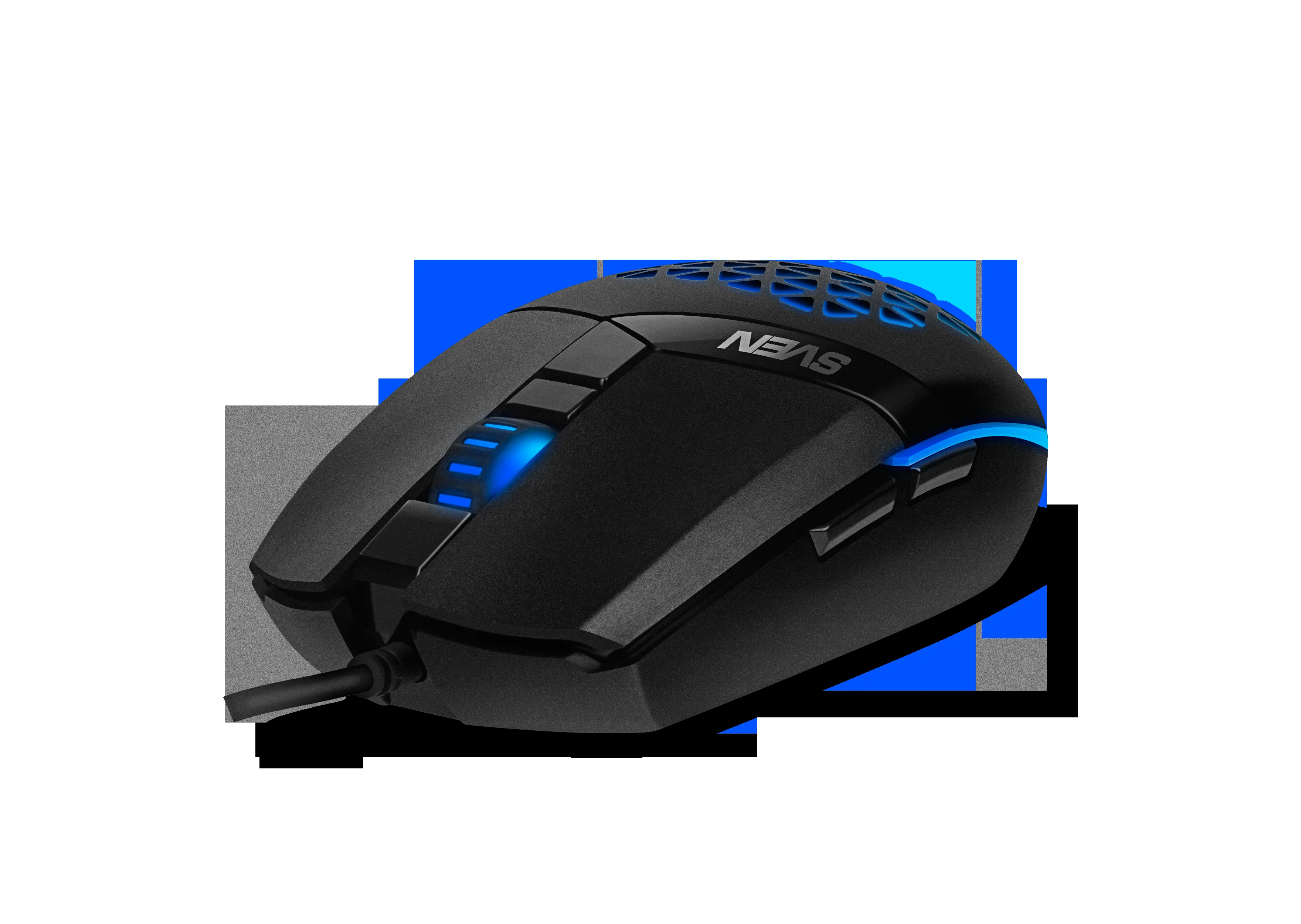 SVEN Мышь проводная игровая RX-G735 USB (5+1кл., 1200-4000DPI, подсветка)
