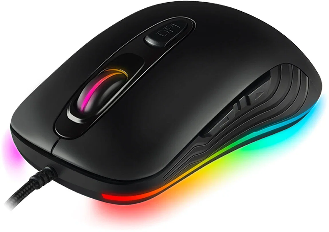 SVEN Мышь проводная игровая RX-G820 (6+1кл. 200-4800 DPI, ПО, SoftTouch, RGB-подсветка, игров. упак)
