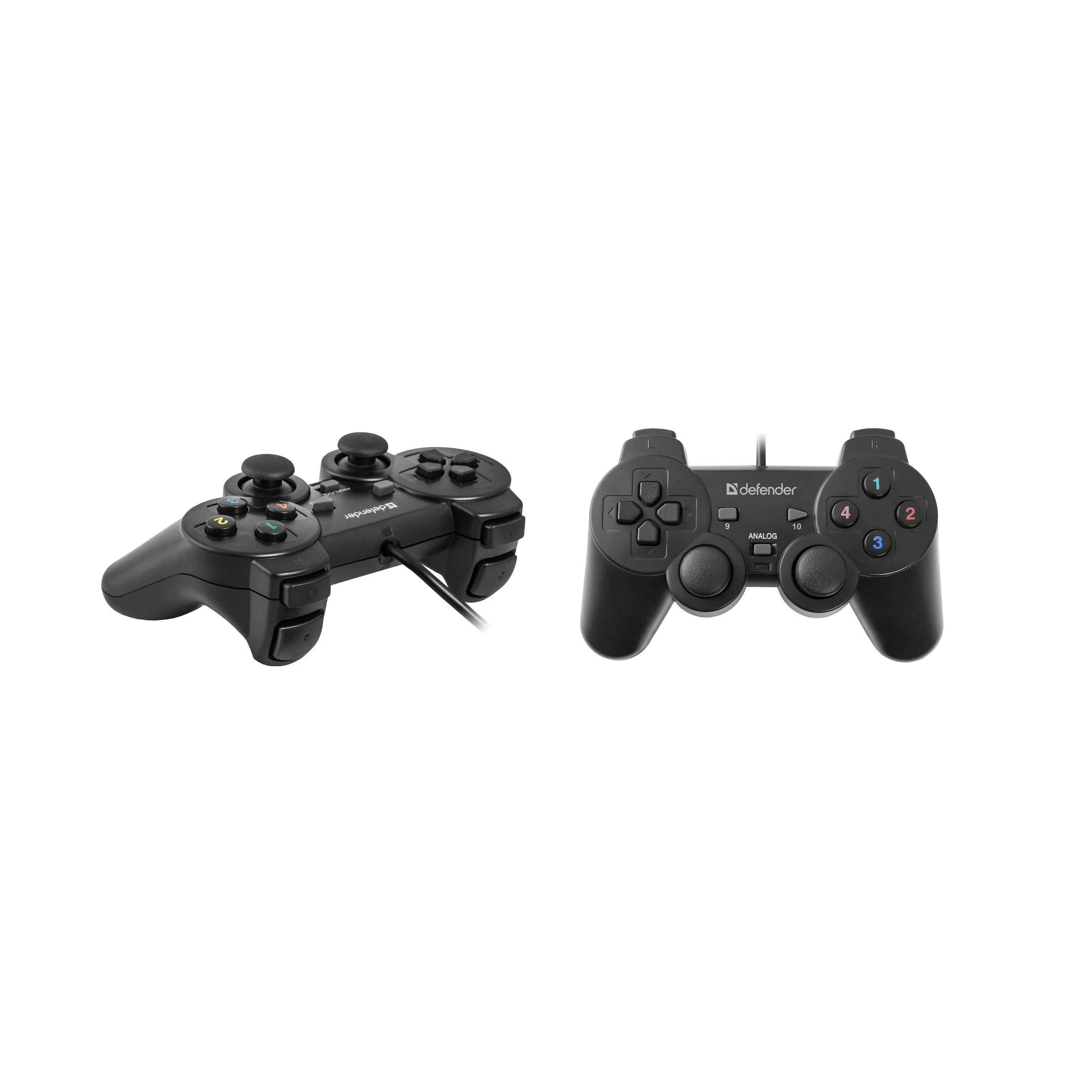 Defender Геймпад Omega USB, 12 кнопок, 2 мини-джойстика, 8-позиционный D-Pad, 2 встроенных вибромотора, 1,8м.