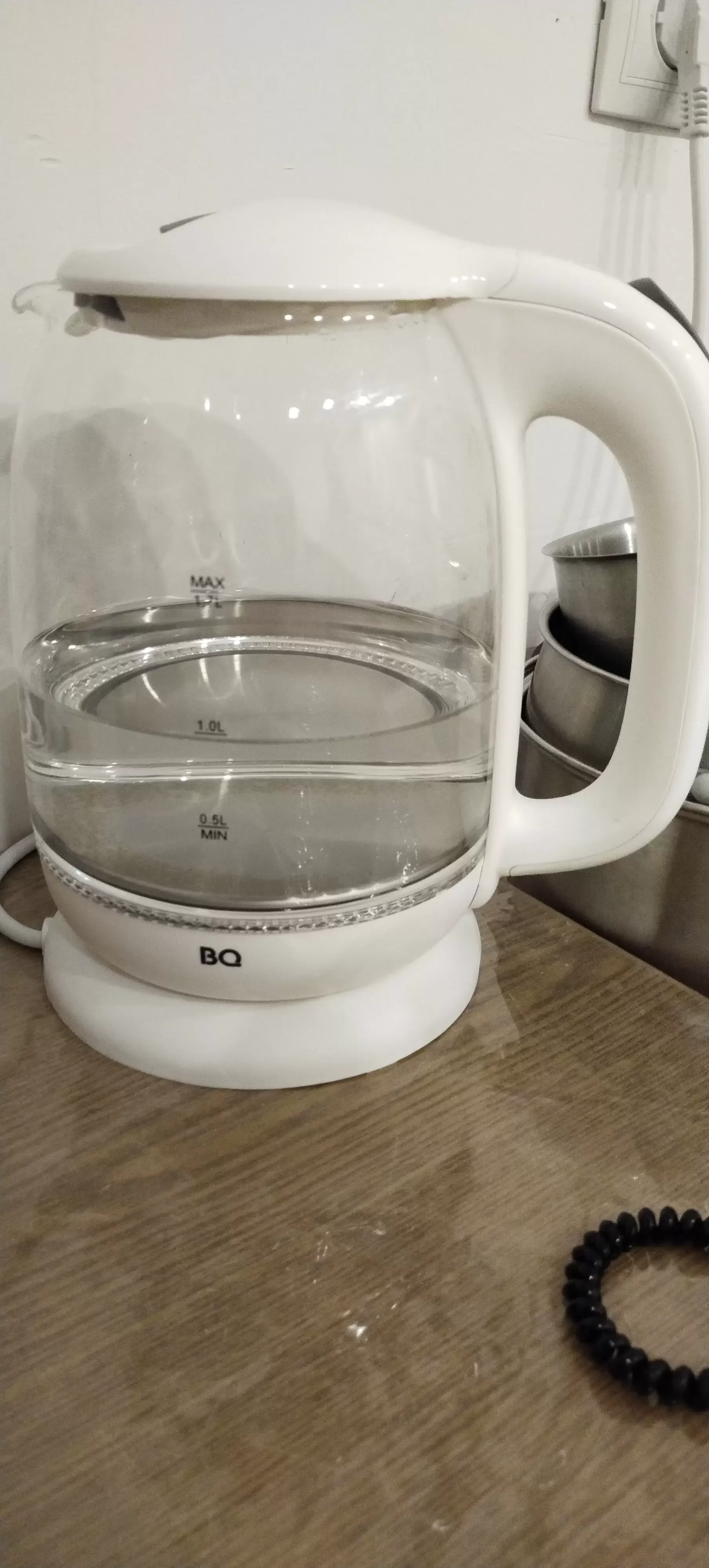 Эл,чайник BQ KT1830G Белый (2200 Вт, 1,7 л, стекло)