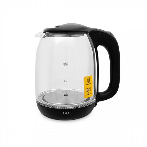 Эл,чайник BQ KT1830G Черный 2200Вт, 1,7л, стекло
