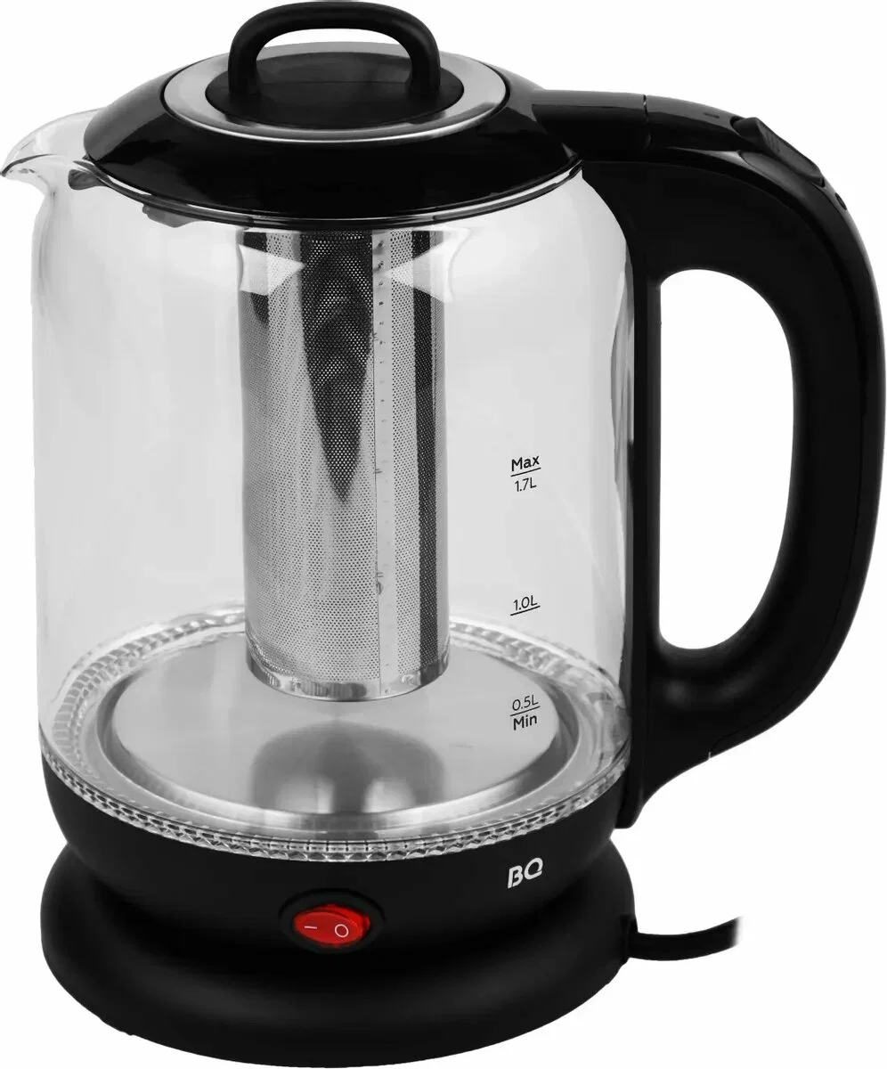 Эл,чайник BQ-KT1701G Черный (2200 Вт, 1,7 л, стекло)