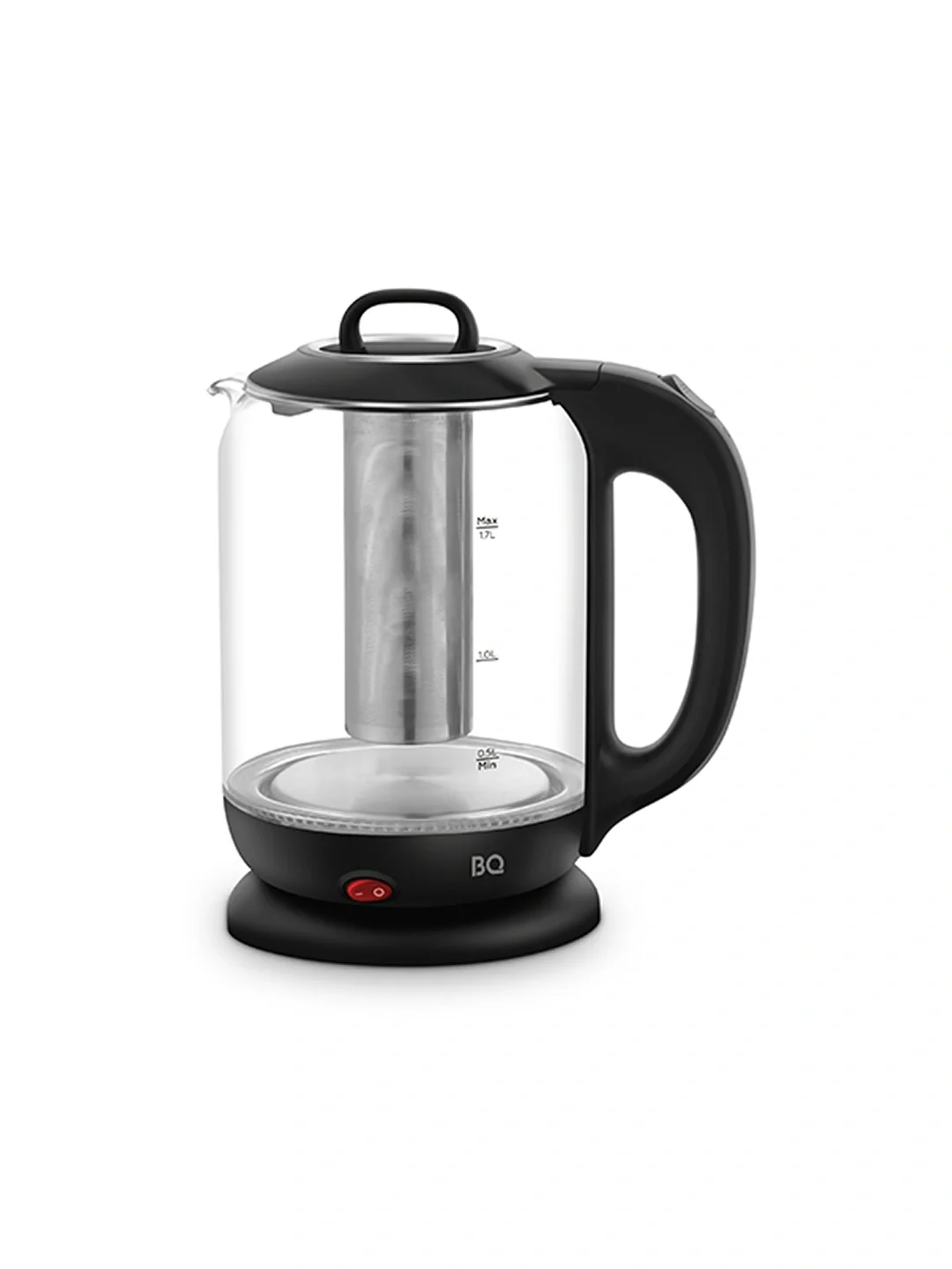 Эл,чайник BQ-KT1701G Черный (2200 Вт, 1,7 л, стекло)